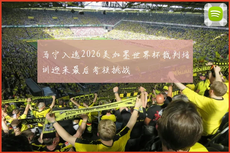 马宁入选2026美加墨世界杯裁判培训迎来最后考核挑战